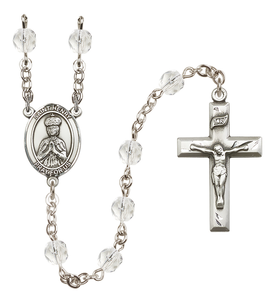 Saint Henry Ii R6000-8046 6mm Rosary Crystal